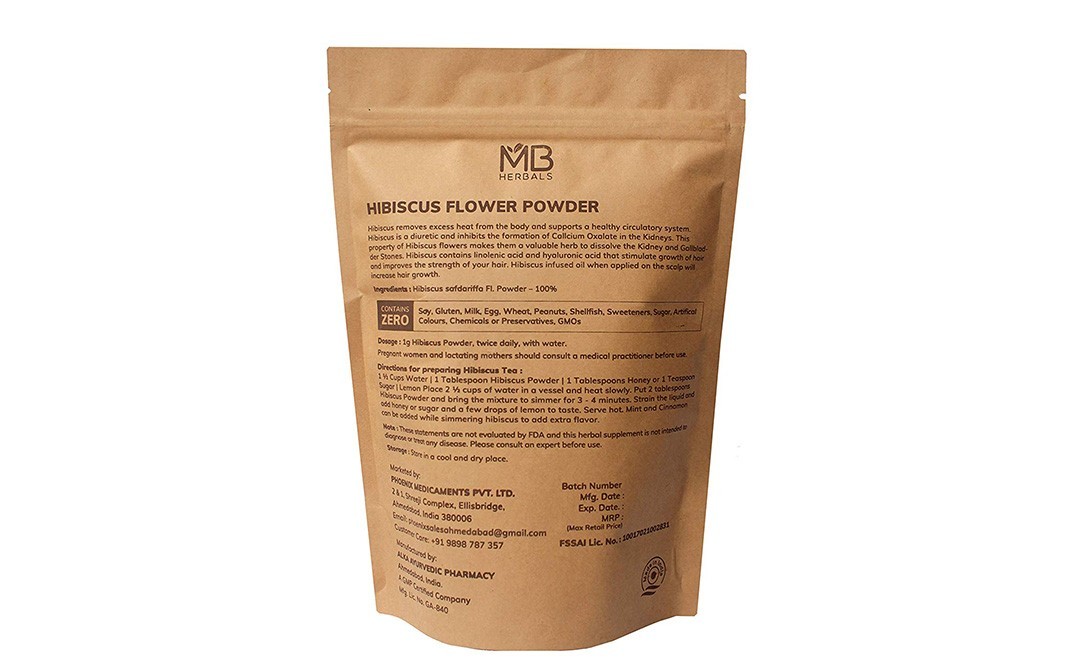 MB Herbals Hibiscus Powder    Pack  227 grams